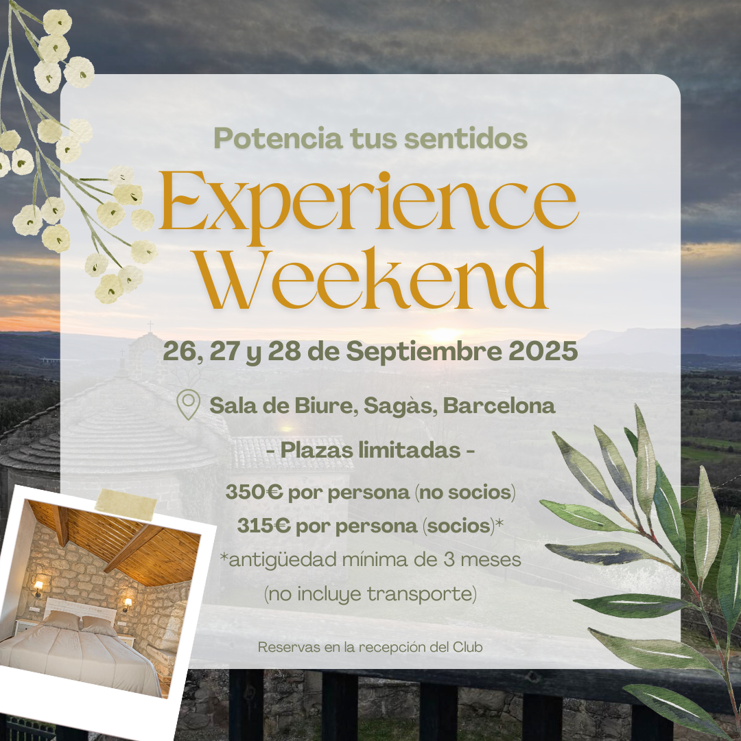 programa Experience Weekend septiembre 2025